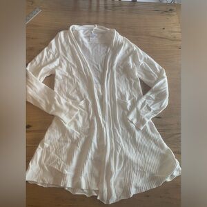 Northern Angel Long Sleeve Fit n flare Shawl Neck Cardigan White Womens S Prelov